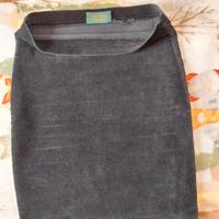 gonna nera di velluto