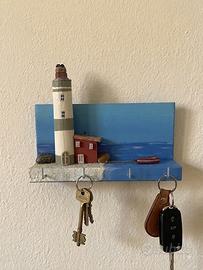 Portachiavi da Parete in legno– Tema marino