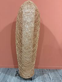 Piantana Etnica Fibra Abaca Lampada da Terra Boho