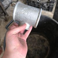 Tes ghisa mall. zinc. 2 pollici riduzione 1 pollic