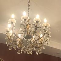 Lampadario a gocce antico