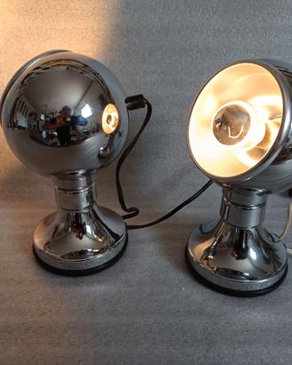 Coppia Lampade Eyeball Space Age Magnetiche