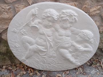 Rosone ,bassorilievo gesso