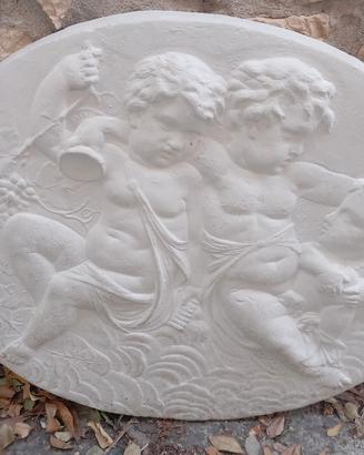Rosone ,bassorilievo gesso