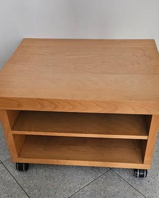 Ikea Oppli tavolino con ruote e ripiano 60x50x40cm