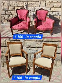 Poltrona damascata bordeaux  Barocca e Stile Imper