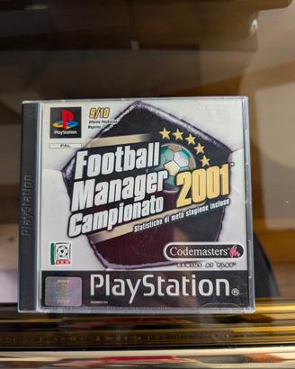 FootballManager2001 Certificato di autenticità PS1