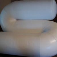 poltrona nuovissima in esposizione in pelle fiore