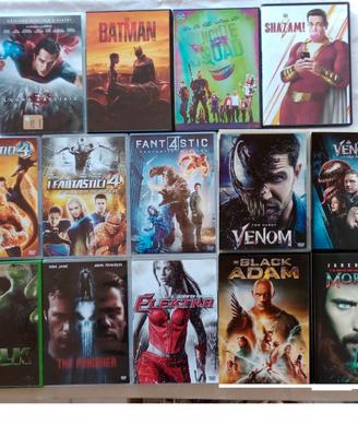 14 DVD Marvel e DC in blocco