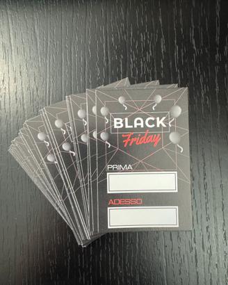 Stock 50 Pezzi - Cartellini Black Friday
