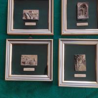 4 quadri Valenti argento 800