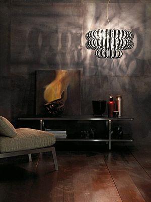 Lampadario Vistosi in vetro soffiato