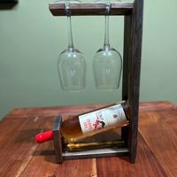 Porta bottiglia in legno