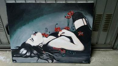 Due quadri moderni con donne