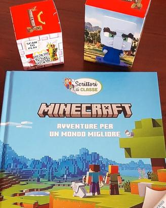 Lotto MINECRAFT: 1libro Conad+2figure Mc Donald's
