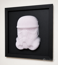 Stormtrooper, quadro in rilievo, Star Wars