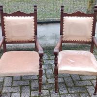 Poltroncine in legno massello