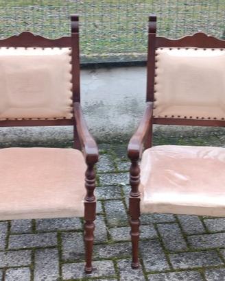 Poltroncine in legno massello