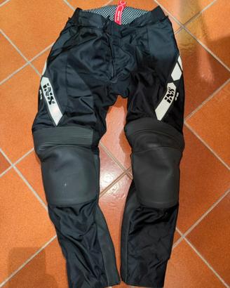 Pantaloni Moto IXS tessuto/pelle TG 52