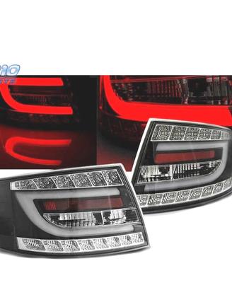 FARI LED PER AUDI A6 C6 SEDAN 04-08 NERI LED 6PIN