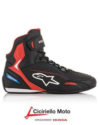 HONDA FASTER-3 SHOES BLACK RED BLUE