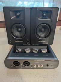 M-Audio  - Scheda Audio M-Track + Casse BX3 x DAW