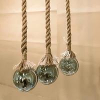 Lampade led in corda di juta