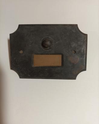 Pulsante Campanello Vintage in ottone Brunito - An