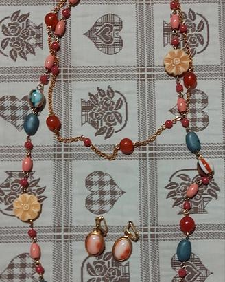Parure collana e orecchini