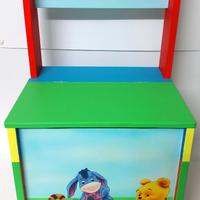 Sedia porta oggetti in legno per bambini Winnie