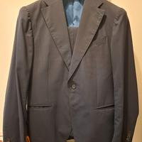 Abito Lubiam blu lana estiva sfoderato Tg 50R