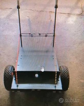 Carrello/cerretto multiuso artigianale in ferro