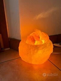 Lampada sale rosa - modello braciere