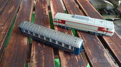 Locomotore LIMA SNCF + vagone