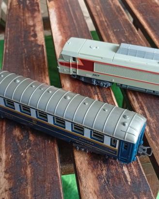 Locomotore LIMA SNCF + vagone