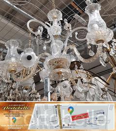 Codice: 268662 LAMPADARIO 3 LUCI CON PENDENTI IN