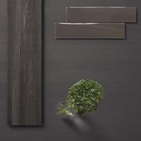 Piastrella 7,3x30 Shadebrick Dark Cer.Sant'Agost