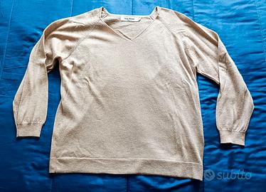 Maglione donna lana con scollo a V Nice Things L