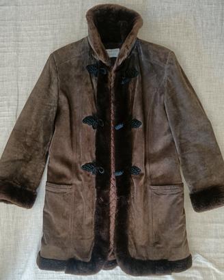 Cappotto scamosciato testa di moro