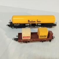 Lotto n 2 vagoni merci Lima HO modellismo 