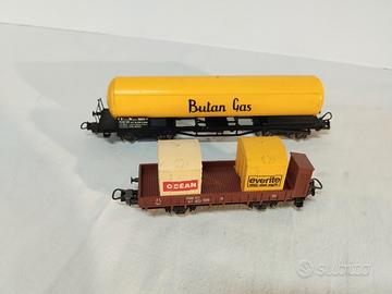 Lotto n 2 vagoni merci Lima HO modellismo 