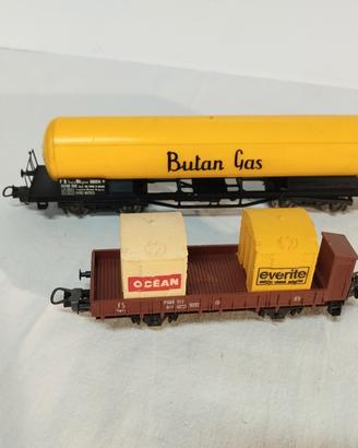 Lotto n 2 vagoni merci Lima HO modellismo 