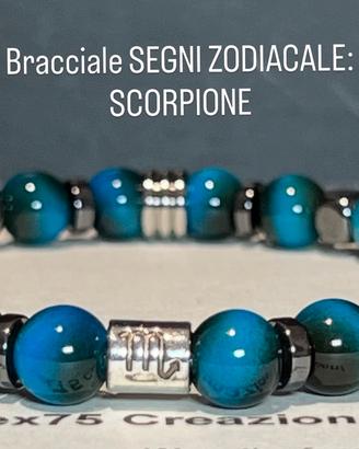 Bracciale artigianale segni zodiacale: Scorpione