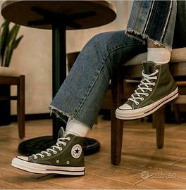 Converse Chuck 70 vintage verde khaki nuove unisex