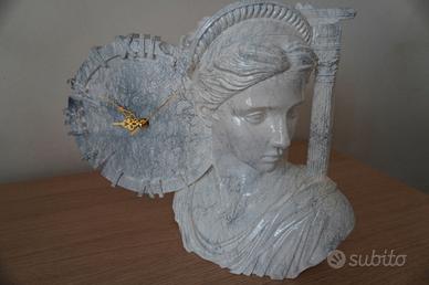Orologio di Design Neoclassico Busto e Colonne