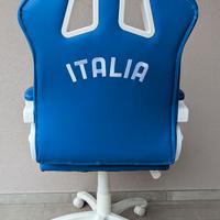 Poltrona ufficio/gaming con logo ITALIA ⭐⭐⭐⭐