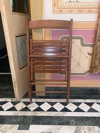 Sedie in legno pieghevoli