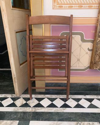 Sedie in legno pieghevoli