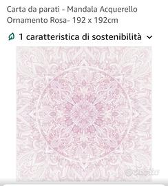 carta da parati ROSA MANDALA