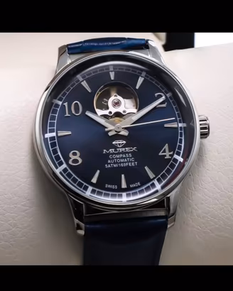 Murex Compass Swiss Watch MUA667H-SL-9 Open Heart 